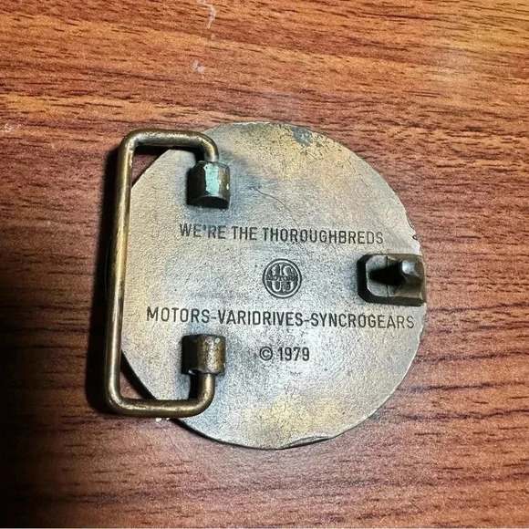 U.S. Electrical Motors Since 1908 Motors Varidrives-Syncrogears 1979 Belt Buckle - Picture 4 of 8